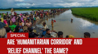 Are 'humanitarian corridor' and 'relief channel' the same?